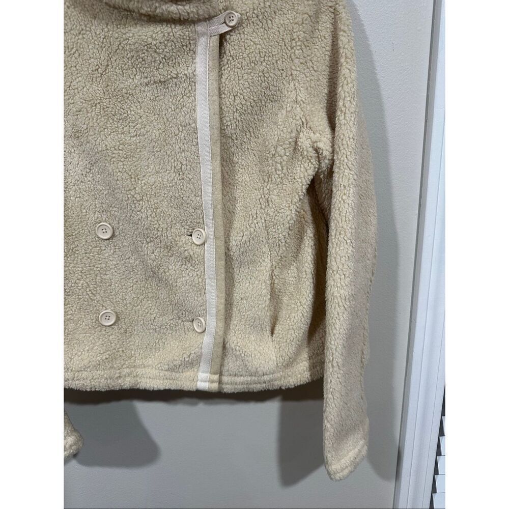 NWT Standard James Perse Shrunken Sherpa Jacket Natural Cream Size 3 (Large) $47 - Picture 3 of 7